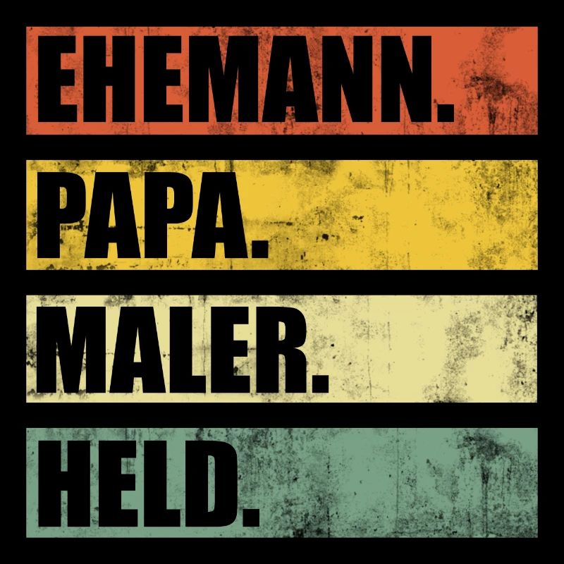 Ehemann Papa Maler Geschenk