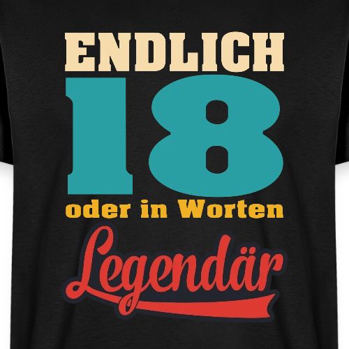 Endlich 18 Sprüche Geschenkidee zum Geburtstag
