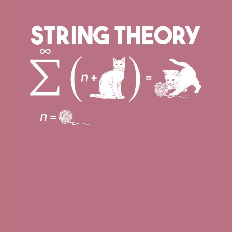 Cat String Theory Wool Quantum Mechanics Math
