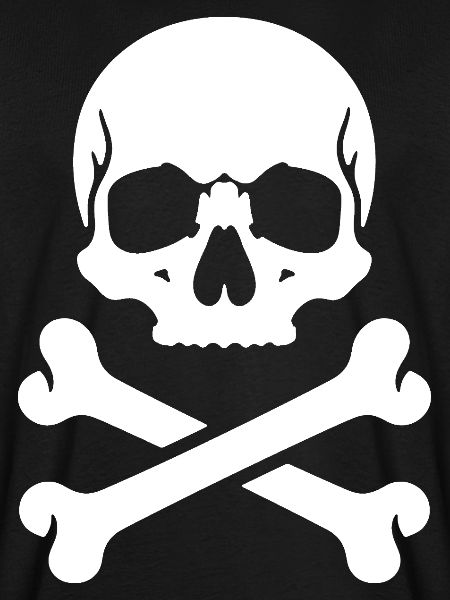 Schädel und Knochen Piraten-Print