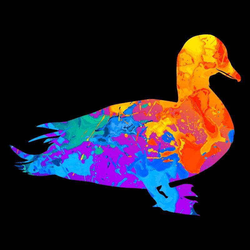 Canard Canard Colvert Enterich Silhouette Cadeau