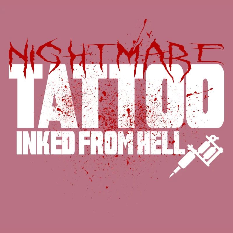Nightmare Tattoo inked from hell Horror Skull