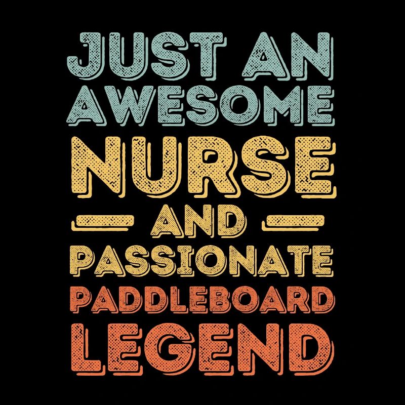 Krankenschwester Paddleboard Legende retro