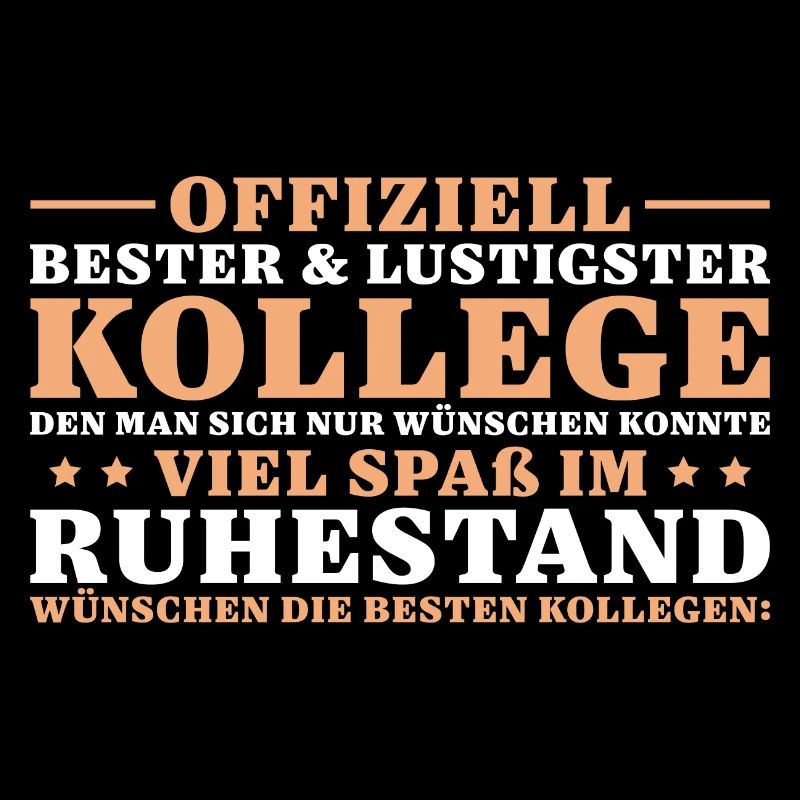 Ruhestand Bester Kollege Abschied Rente