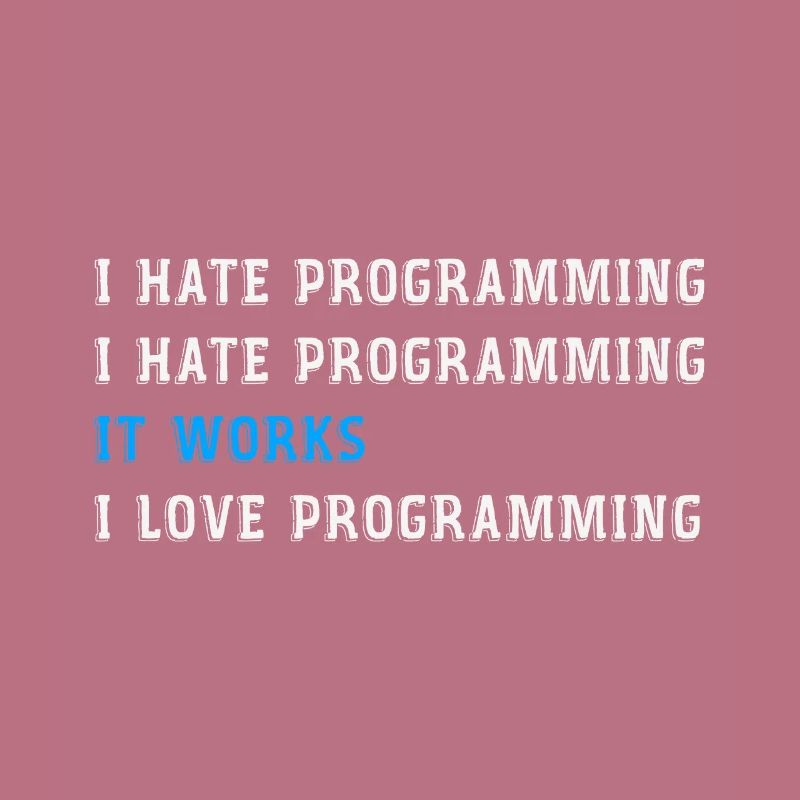 Lustiges Geschenk Programmier hasse programmieren