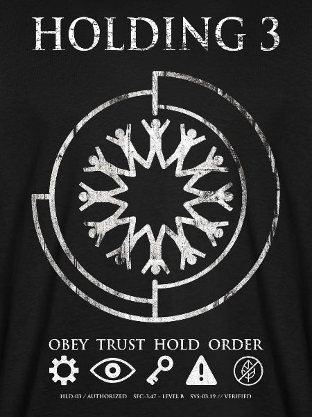 Holding 3 – Dystopisches Sci-Fi-Emblem-Design