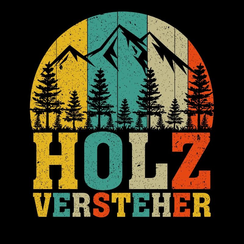 Holzversteher Chainsaw Retro Forest Woodworker