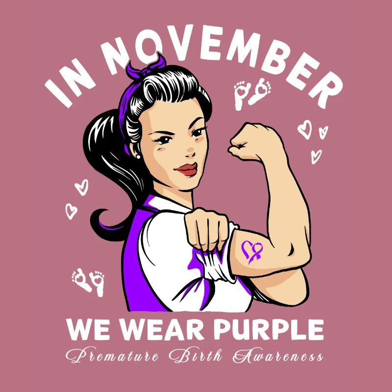 Arc violet conscient de la naissance prématurée
