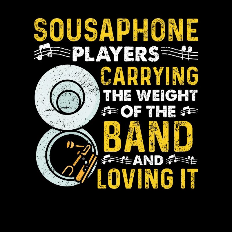 Funny Sousaphone Brass Band Player Marching Band