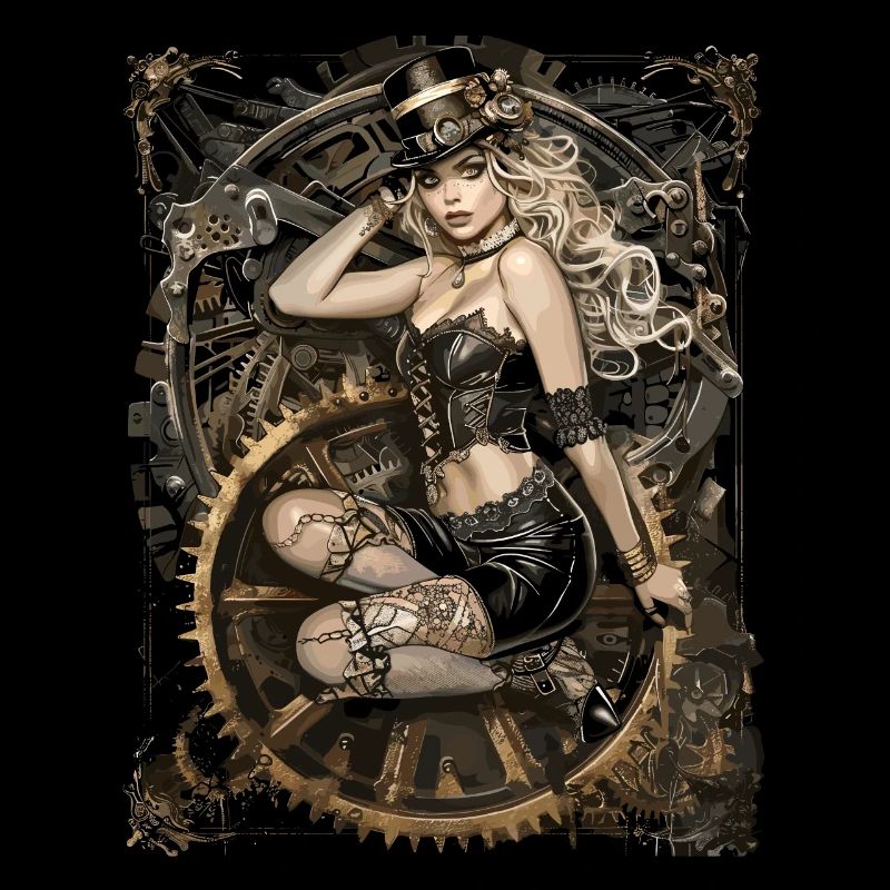 Belles femmes Steampunk Amant