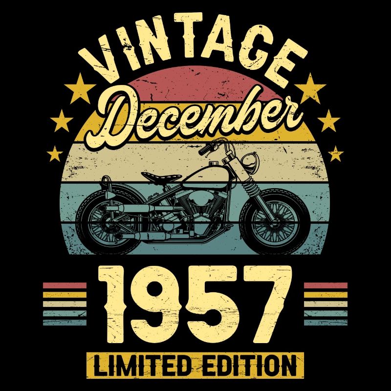 Vintage Décembre 1957 65 Ans Anniversaire