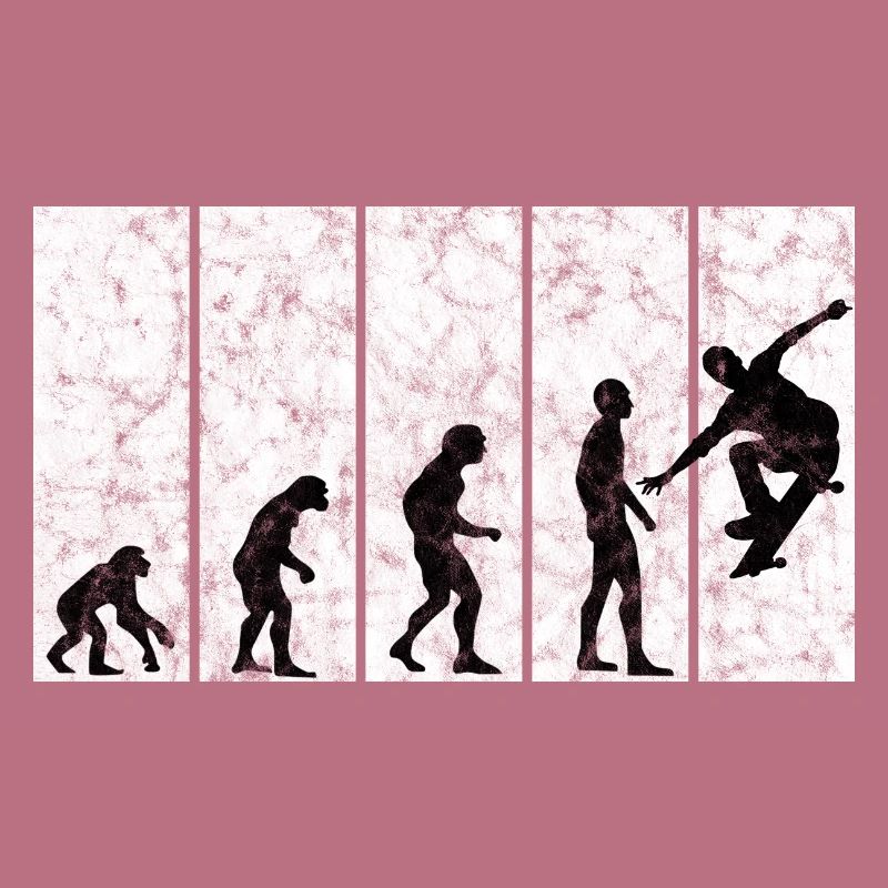 Skateboarder Skateboard Skater Evolution Skateing