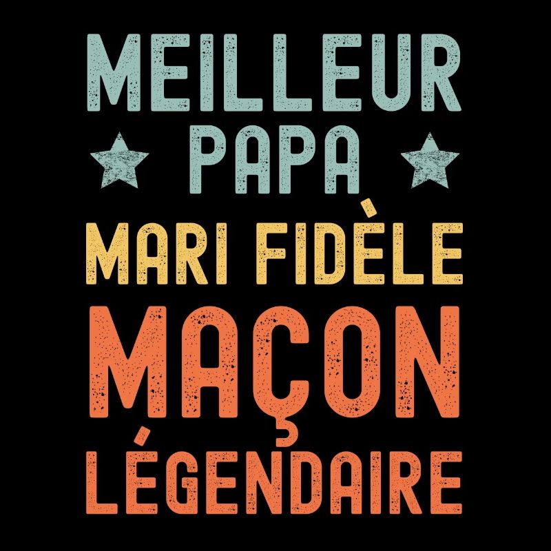 Mari Père maçon Légende Rétro Vintage
