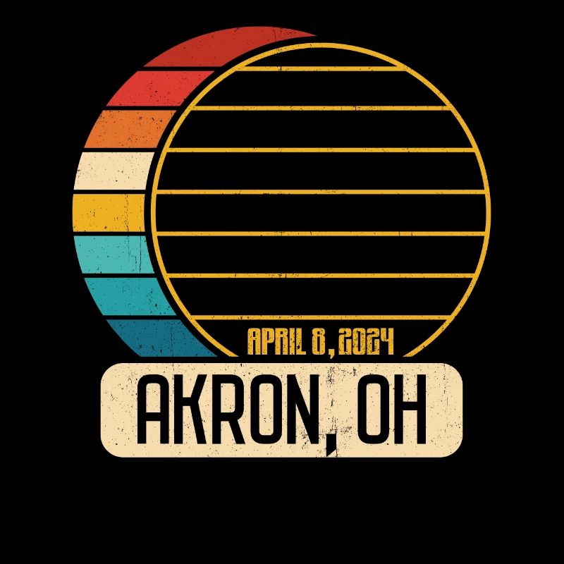 Total Solar Eclipse Ohio Akron 28. April 2024Akron