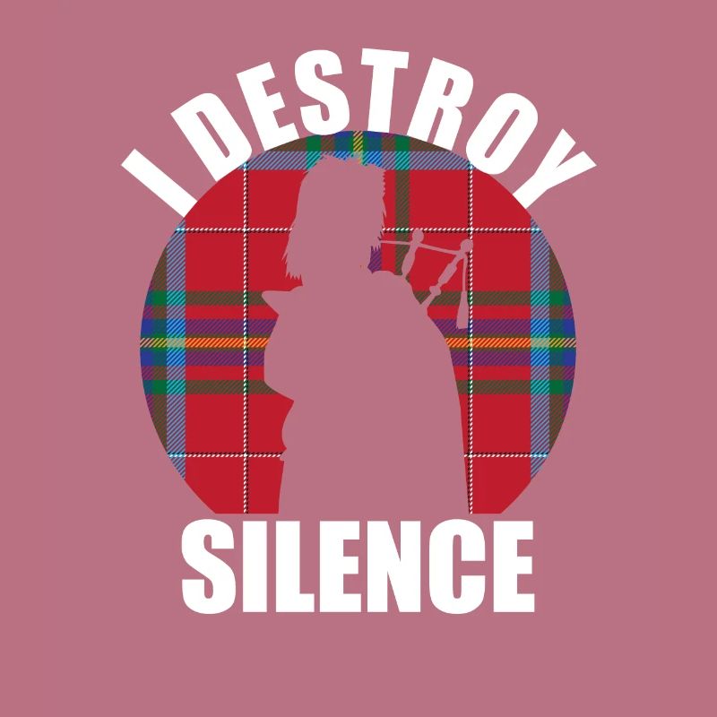« I Destroy Silence » drôle de conception de cornemuse