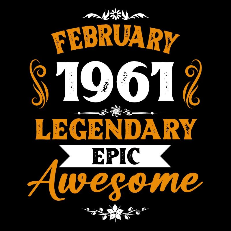 Februar 1961 Legenden Geburtstag Geschenk
