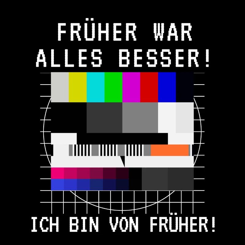 Früher war alles besser TV Testbild Geburtstag