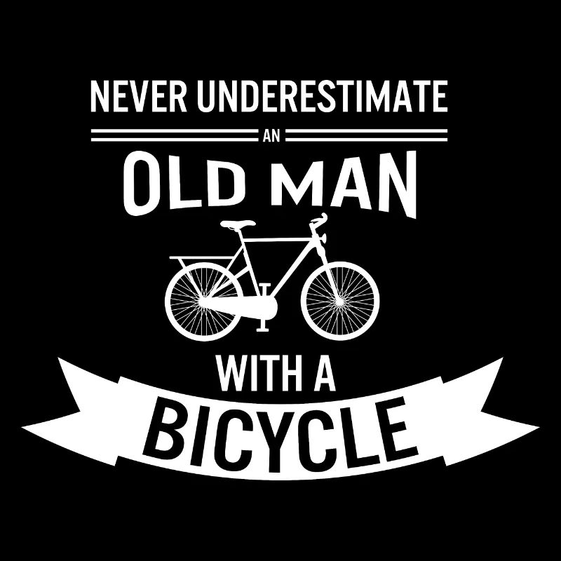 Fahrrad Alter Mann Old Man Bicycle