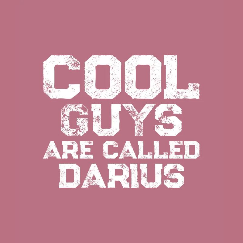 Les mecs cool s’appellent Darius