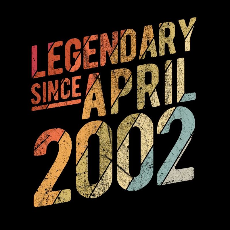 20th Birthday Gift Legendary Since April 2002 20 Y