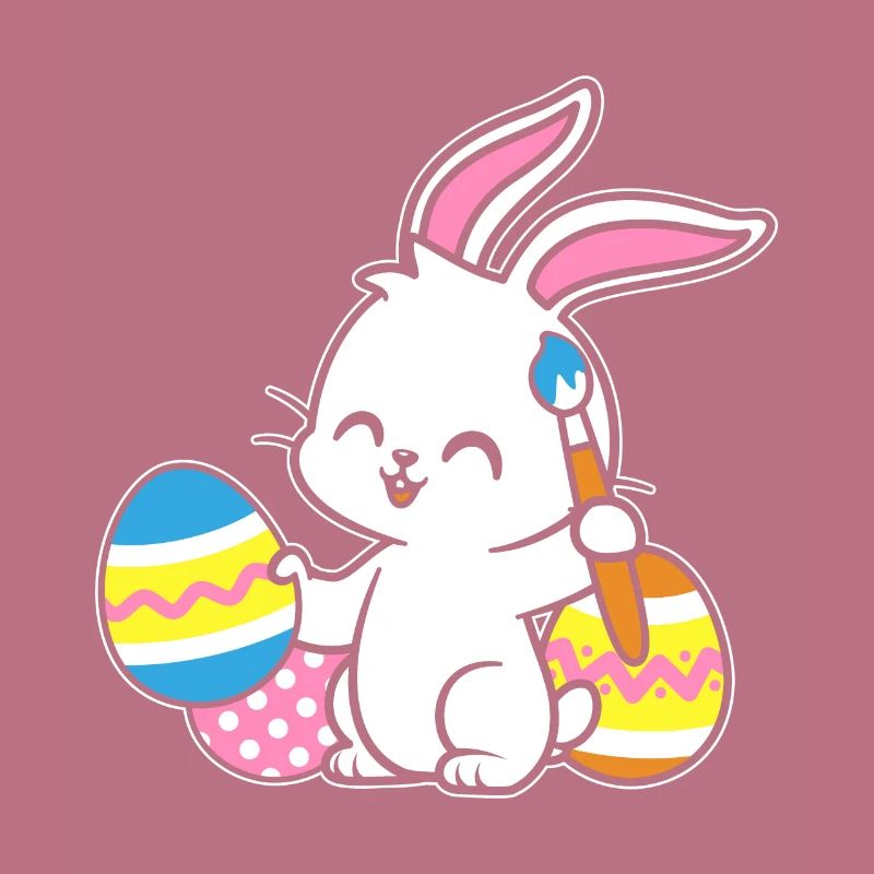 Easter Bunny Painted Easter Egg Painting Egg Hunt