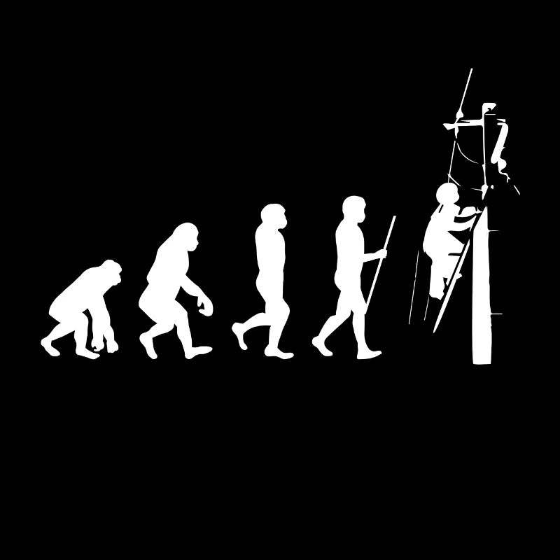 Electrician Electricity Pylon Gift Idea Evolution Cool