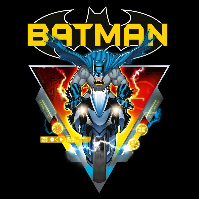 Batman und Batcycle