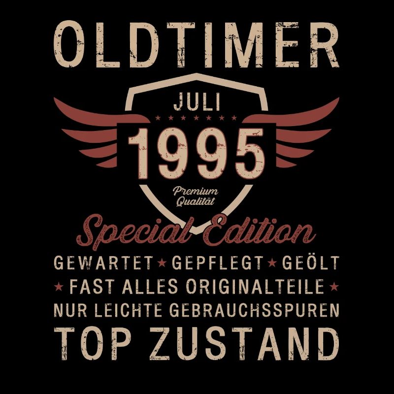 30. Geburtstag Geschenk Mann Original Juli 1995