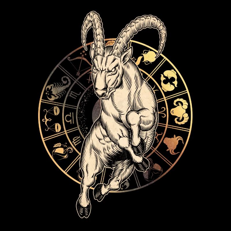 Sternzeichen Steinbock antiq - RAHMENLOS Geburstag