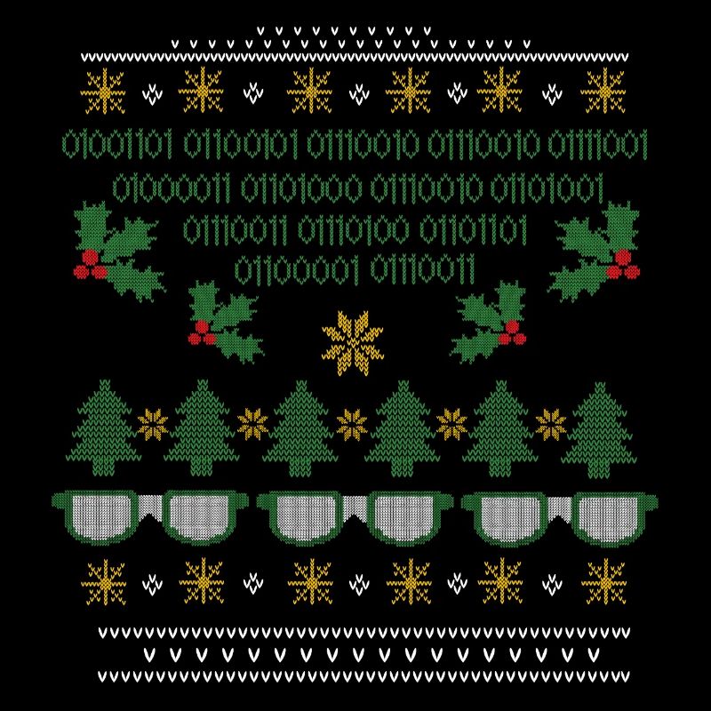 Ugly Christmas Pattern Nerds