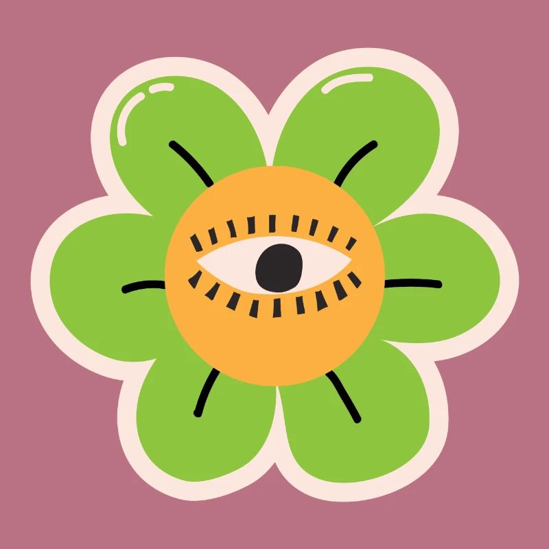 Dessin animé de fleurs