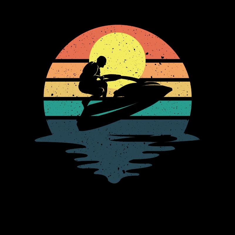 Retro Jetboot Wassermotorrad Jetski