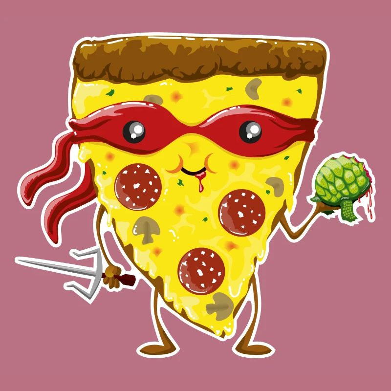 Ninja Pizza eats turtle