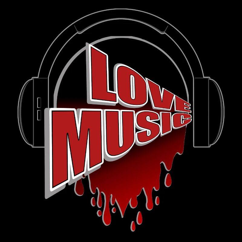 Liebe Musik Kopfhörer Herzblut