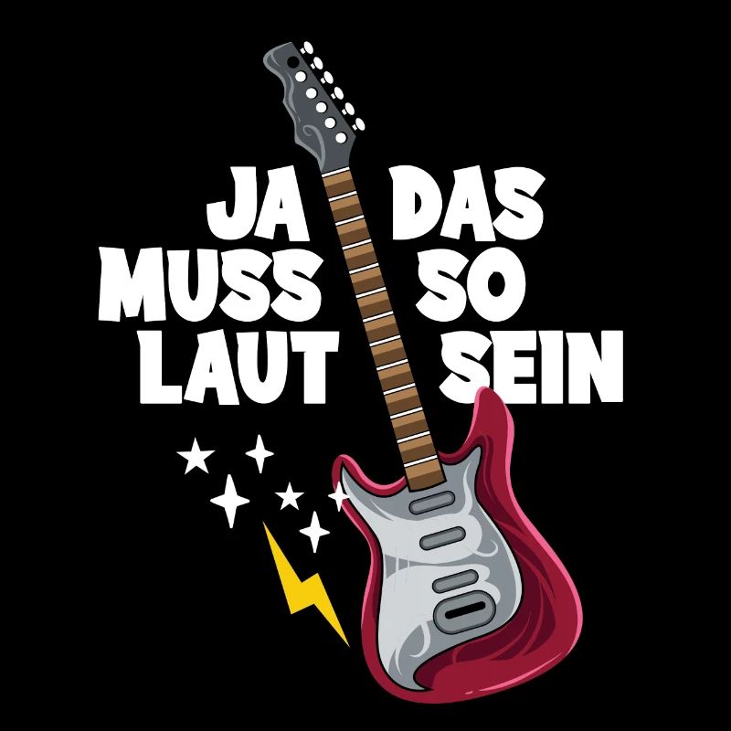 Gitarre Ja das muss so laut sein Gitarrist