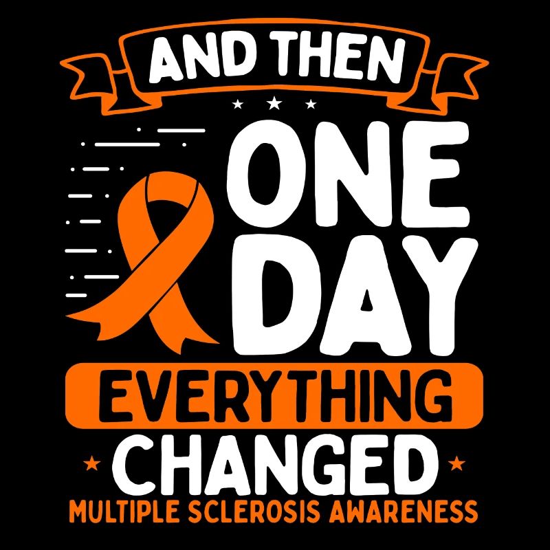 Multiple Sclerosis Awareness Warrior MS Ribbon