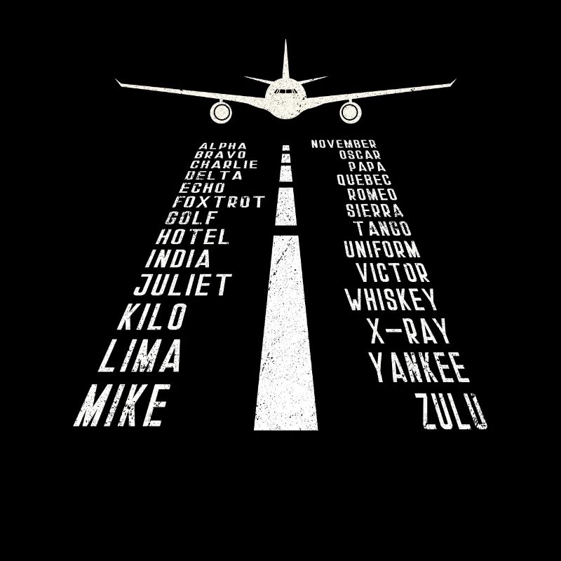 Pilot Airplane Alphabet