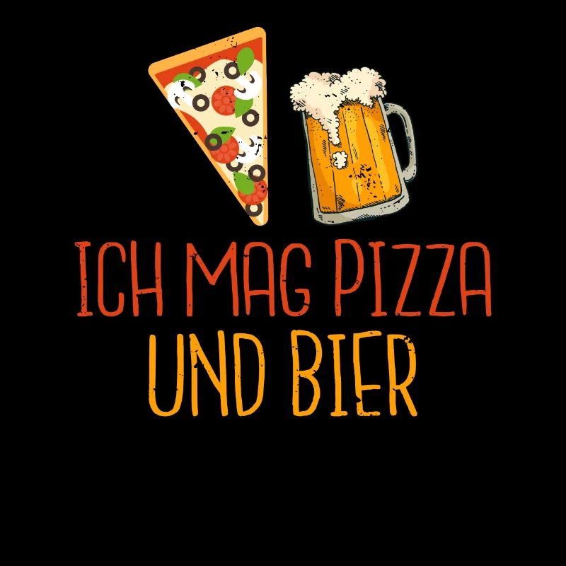 Ich mag Pizza und Bier