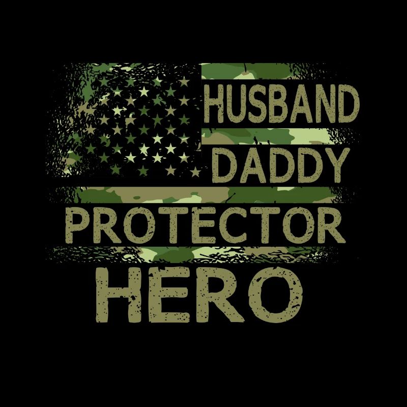 Husband Daddy Protector Hero Vathers Day Papa USA