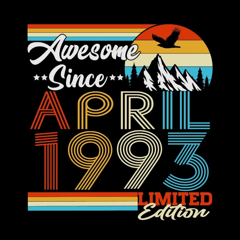 Avril 1993 Vintage Retro Anniversaire
