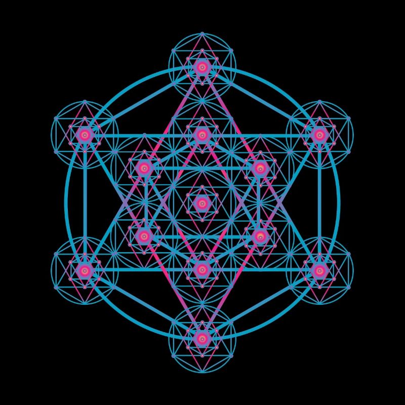 Metatron Sacred Geometry Psychedelic DMT Art