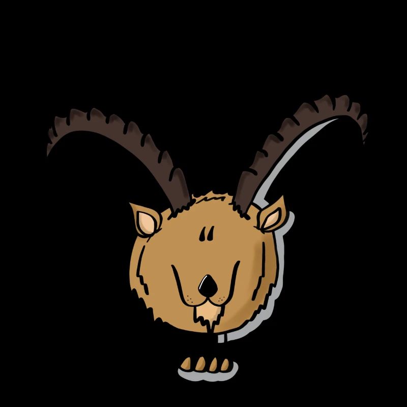 Steinbock Sturschädel