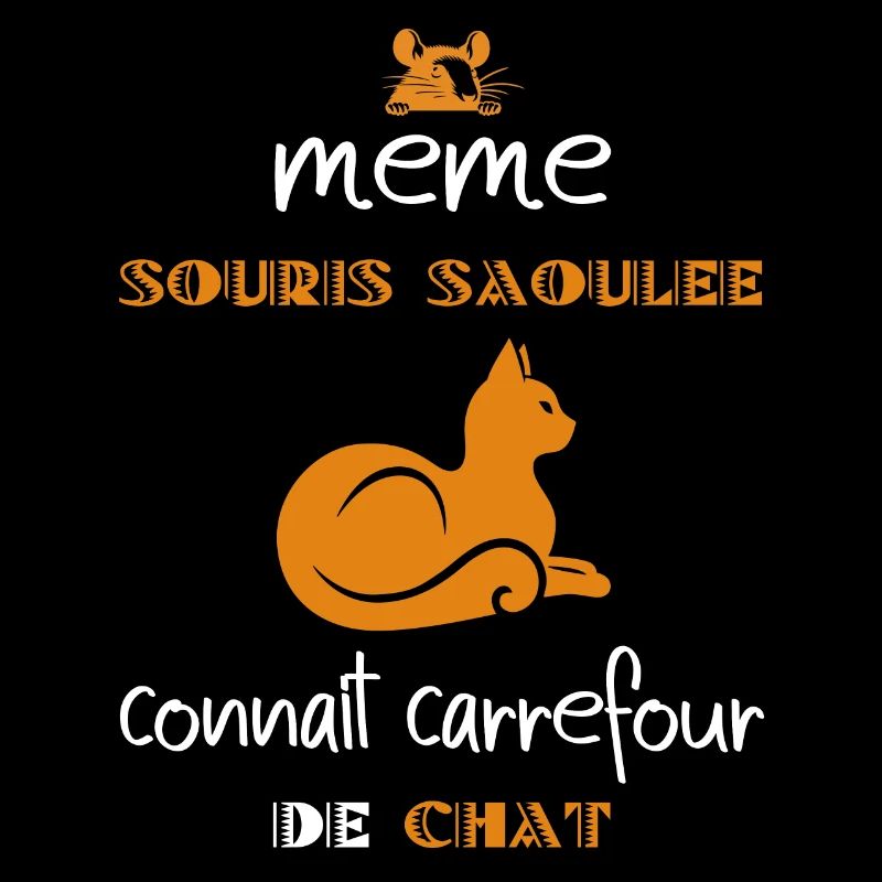 Même souris saoulée connaît carrefour de chat