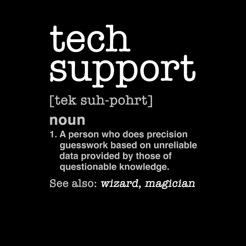 TECH SUPPORT - Nerd programmerer sjov gave