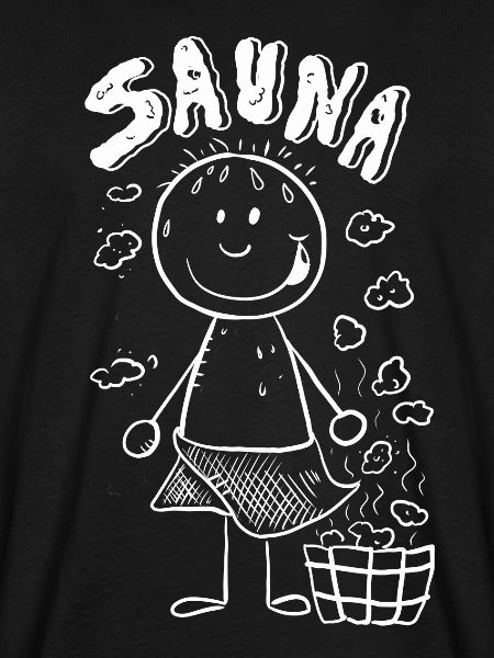 Dampf Sauna Strichmännchen
