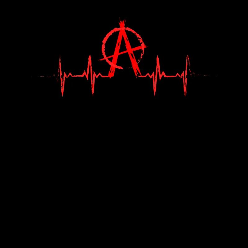 Punk Anarchist - Anarchy Herzlinie - Punker Retro