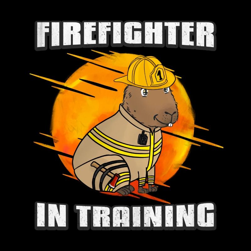 Firefighter in training