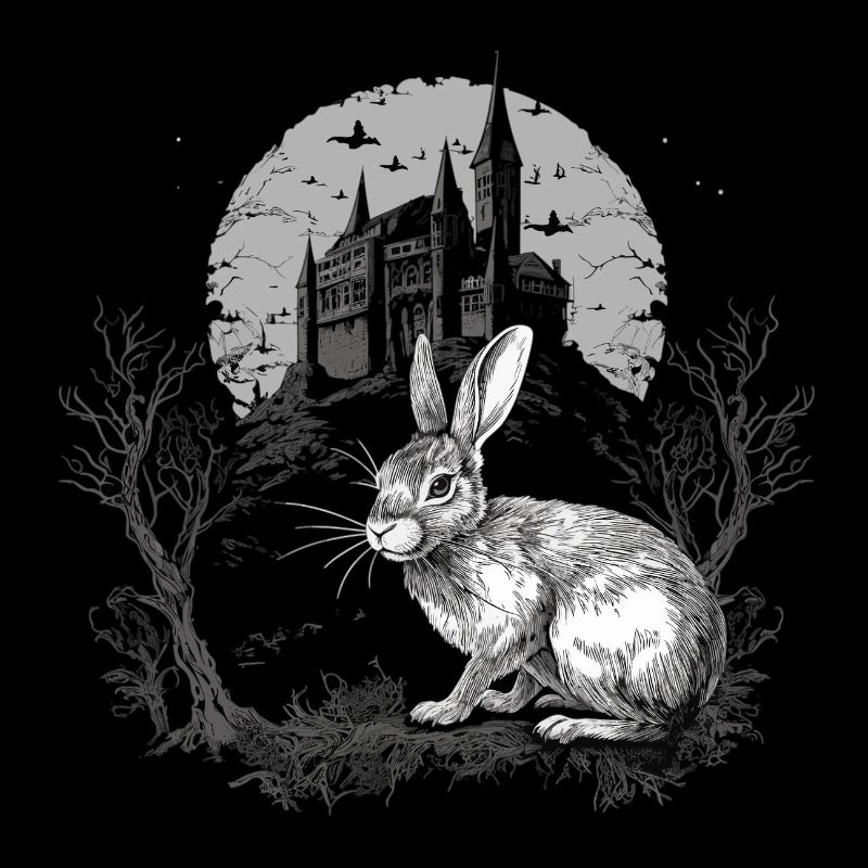 Rabbit Bunny Gothic-Kunst