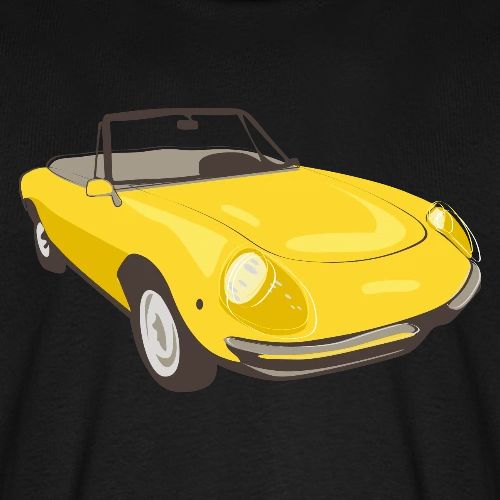 alfaromeospider01ayellow - Premium økologisk T-skjorte for menn