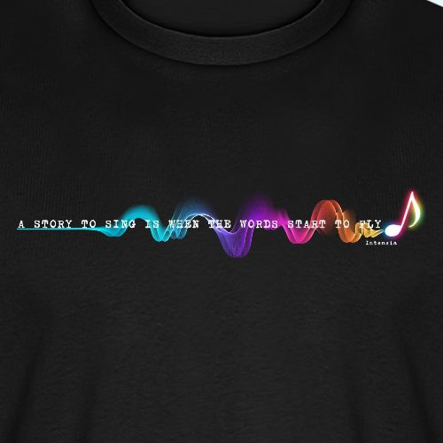 INTENSIA WORDS TO THINK OR TO SING BOOK MERCH - Men's Premium Organic T-Shirt